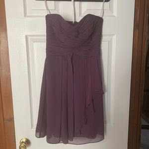 David’s bridal strapless dress